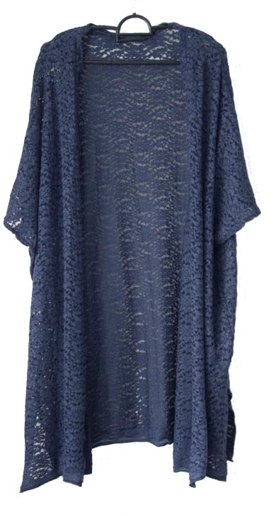 blue lace knit