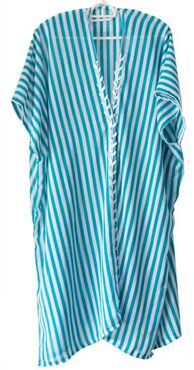 kaftan cyan stripes